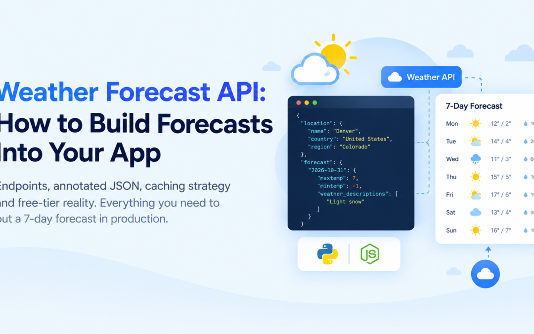 Weather Forecast API: How to Build Forecasts Into Your App